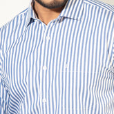 Shirt:Full Sleeve_Regular Fit_Stripe_361#1